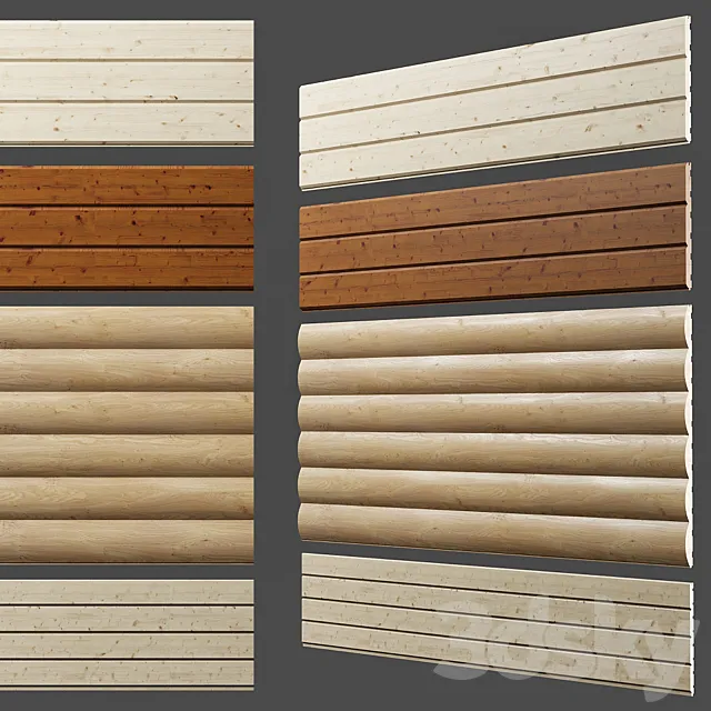 block house lining 3D Model