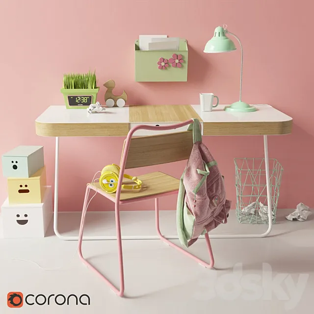 blocknot_nabor in 01 children 3DModel