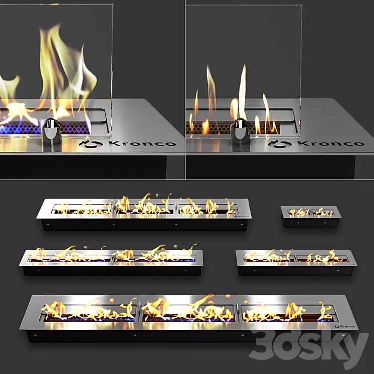 Blocks for biofireplaces 3D Model