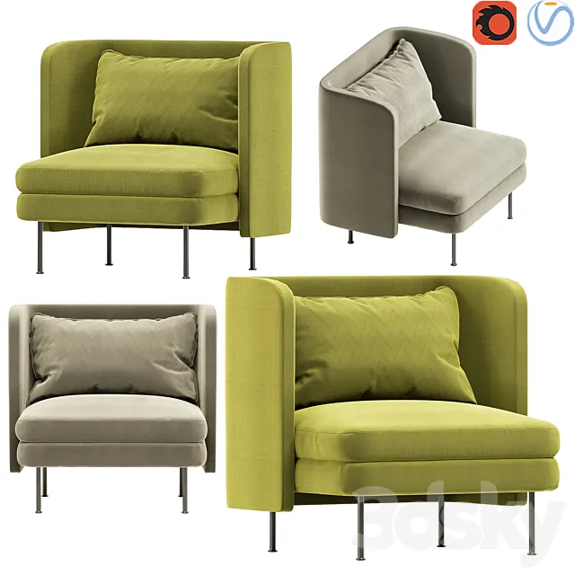 Bloke_Lounge_Chair 3DModel