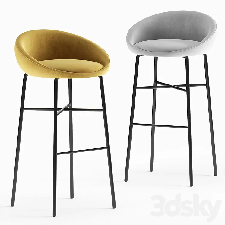 BLOOM BAR STOOL 3D Model