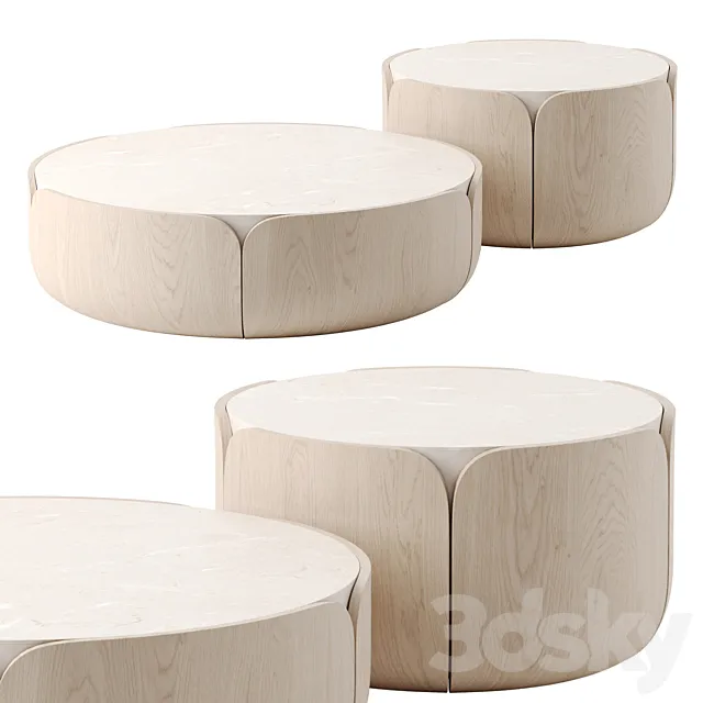 Bloom coffee tables by Milla & Milli 3DModel