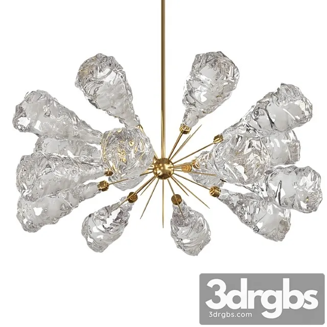 Blossom led oval starburst chandelier by levi wilson from hammerton studio 3D Model Free