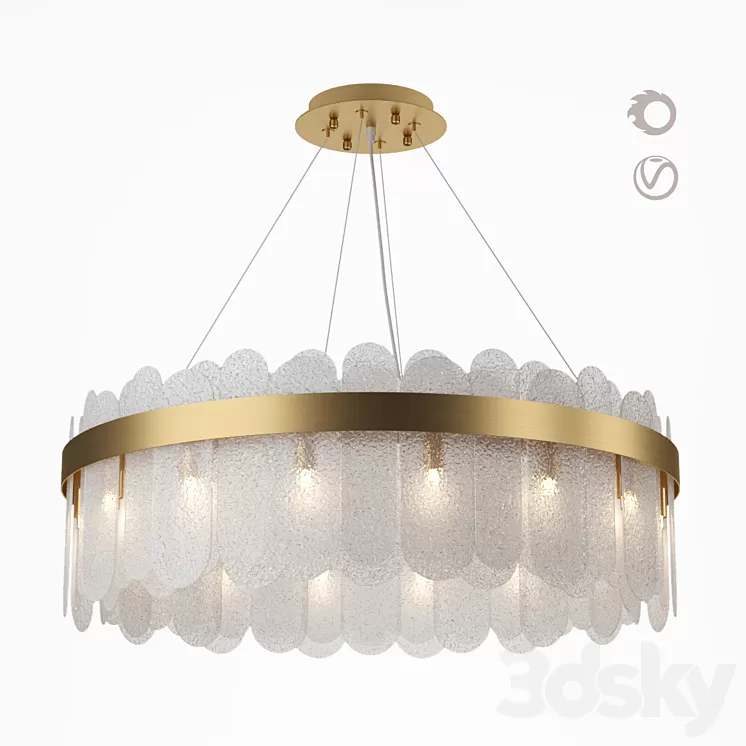 Blount Chandelier Raised Loft Concept 3D Model