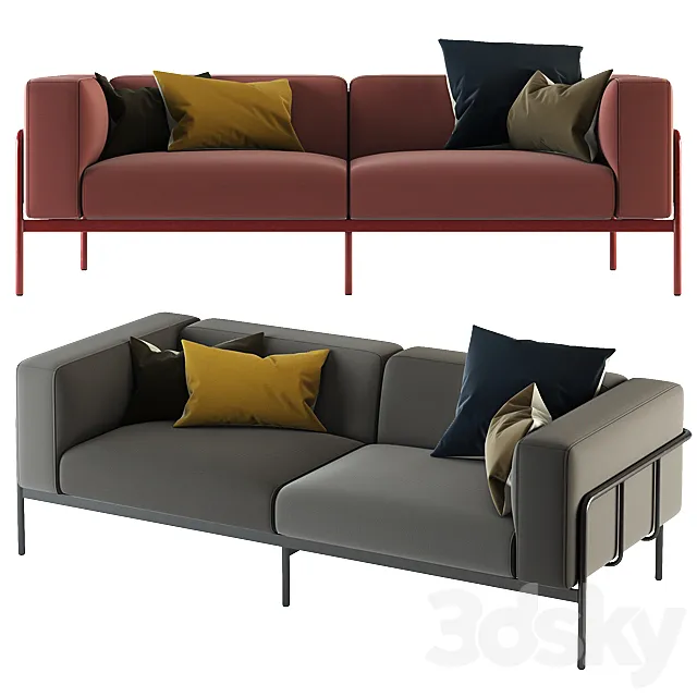 Blu Dot _ Cache Outdoor Sofa 3D Model