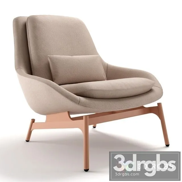 Blu Dot Field Lounge Chair 3D Model Free