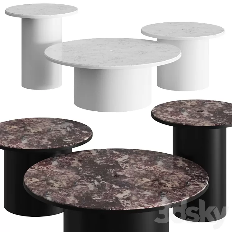 Blu Dot Plateau Coffee & Side Tables 3D Model