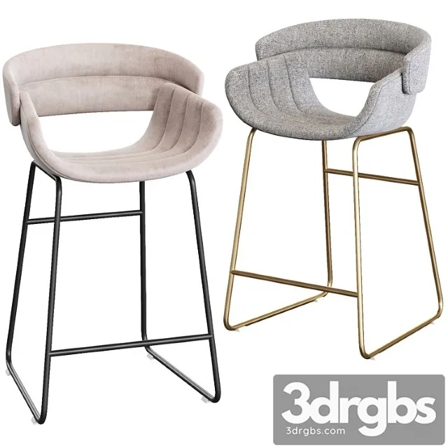 Blu Dot Racer Counter Stool 3D Model Free