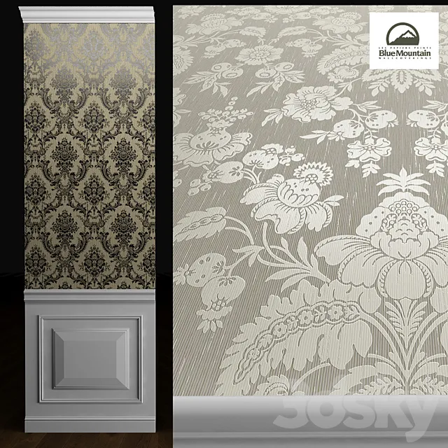 Blue Mountain Wallpaper 3D Model