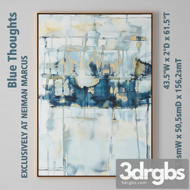 Blue thoughts 3D Model Free