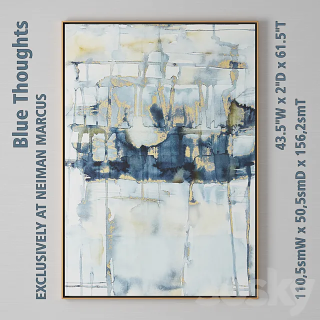 Blue Thoughts 3D Model