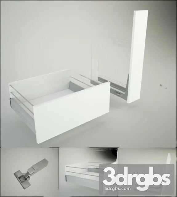 Blum Kitchen Cabinet Accessories 3D Model Free