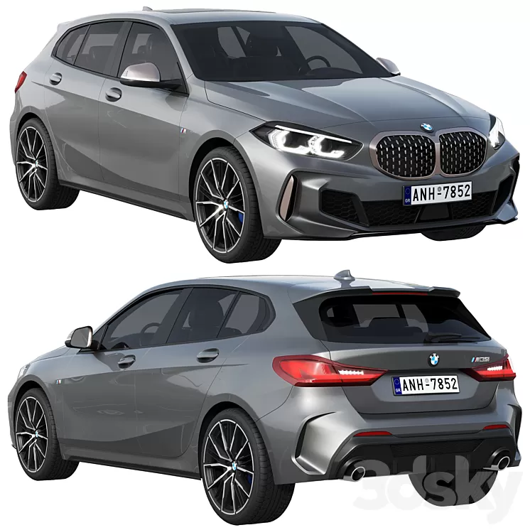 BMW M135i 2022 3D Model