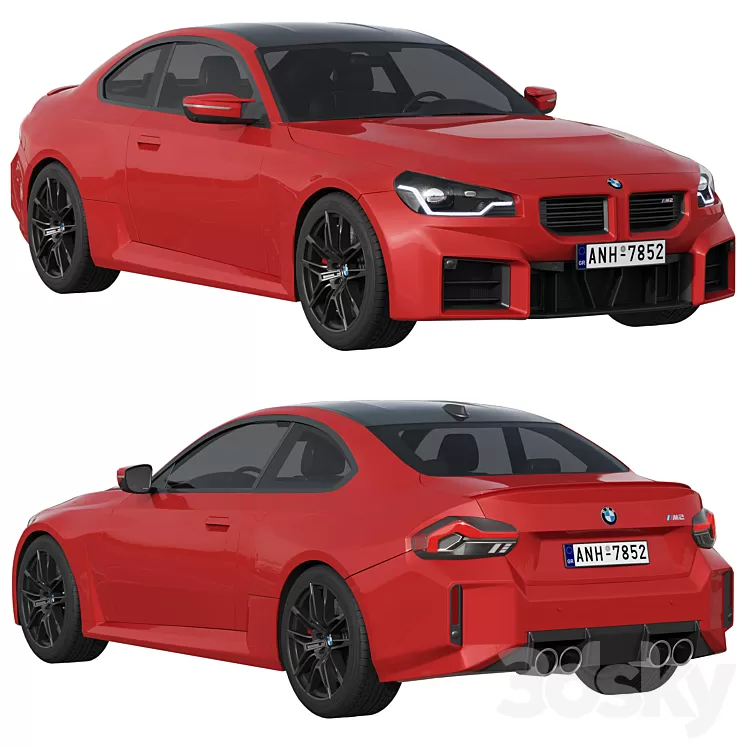 BMW M2 2022 3D Model Free