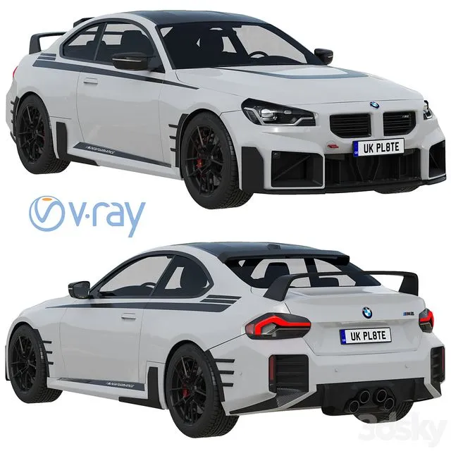 BMW M2 M Performance Parts 2023 3D Model