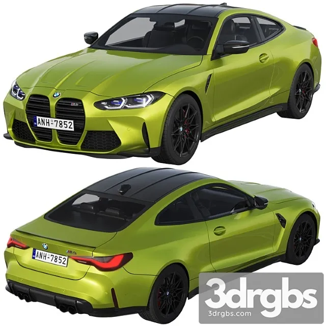 BMW M4 Competition 2021 3D Model Free