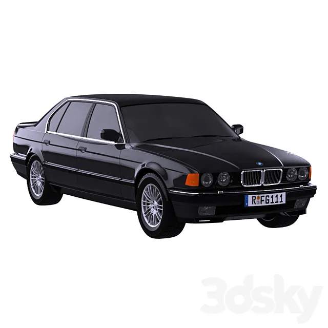 BMW M7 E32 3D Model