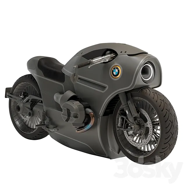 BMW R NINET R9 T Motorcycle - ZILLERS 3D Model