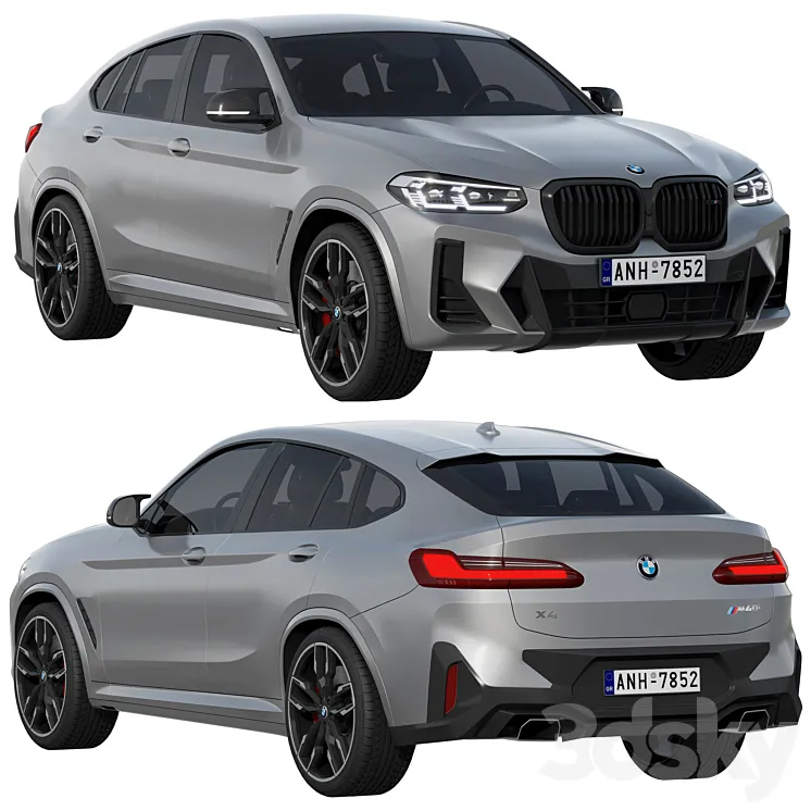 BMW X4 M40i 2022 3D Model Free
