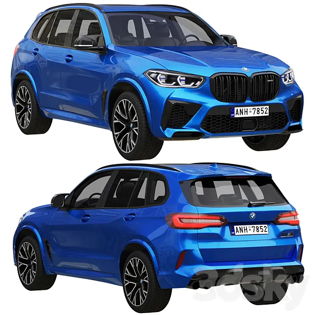 BMW X5 M Competition 2021 3D Model
