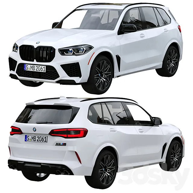 BMW X5 M Competition (G05) 3D Model