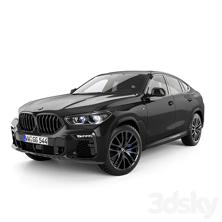 BMW X6 2021 3D Model Free