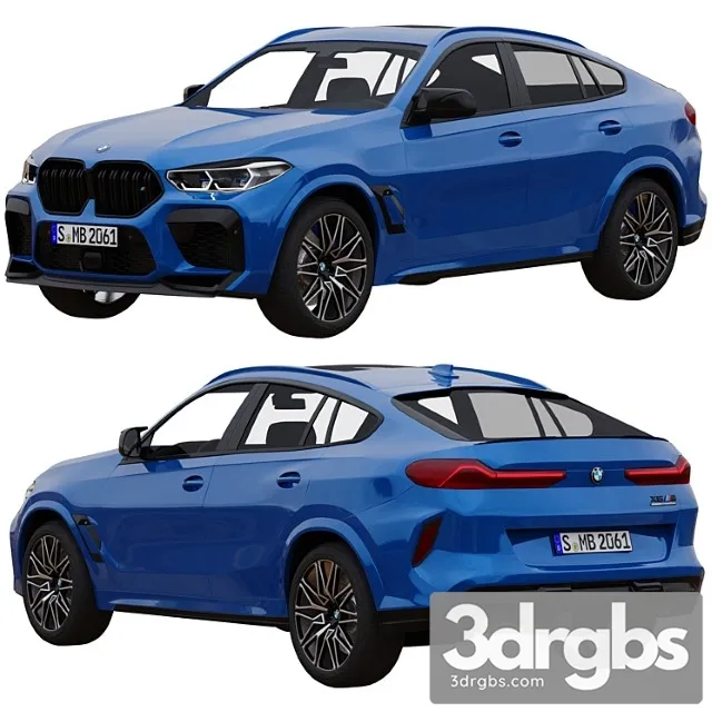 Bmw X6 M Competition 3D Model Free