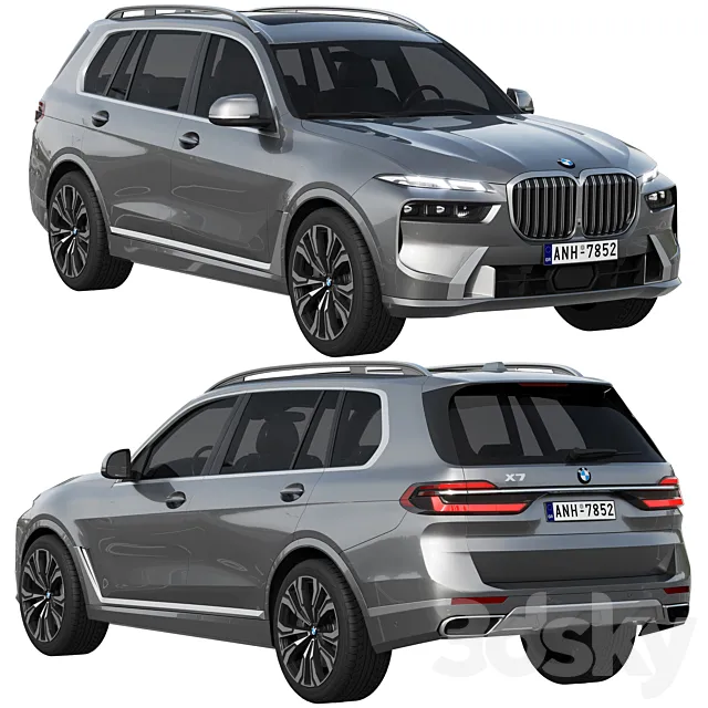 BMW X7 2023 3D Model
