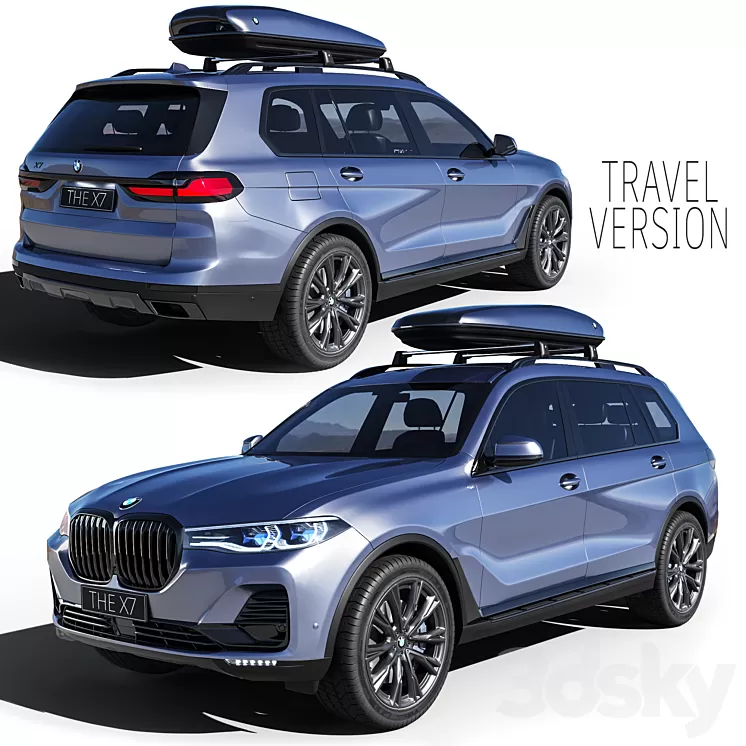 BMW X7 Travel 3D Model Free