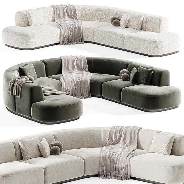 BO HIGH Sofa modern By Piet Boon 3D Model