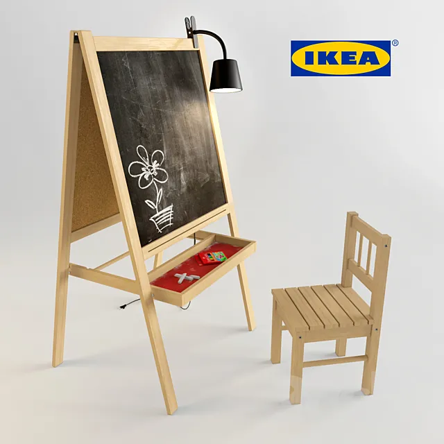 Board. easel 3DModel