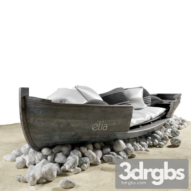Boat for beach holidays 3D Model Free