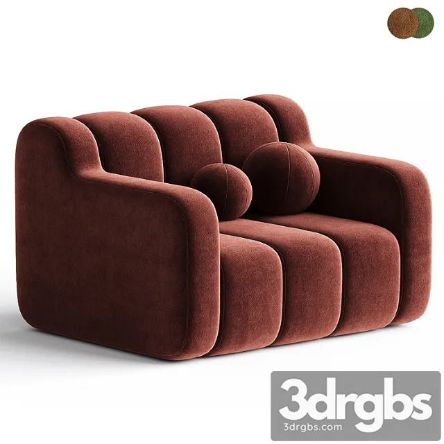 Bob Home Armchair By Bla Station 3D Model Free