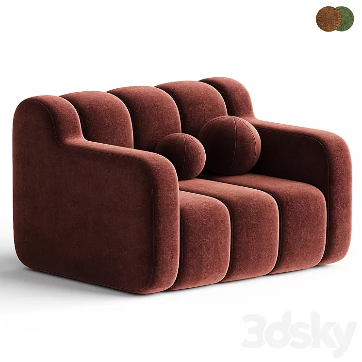 BOB HOME | Armchair By Bla Station 3D Model Free