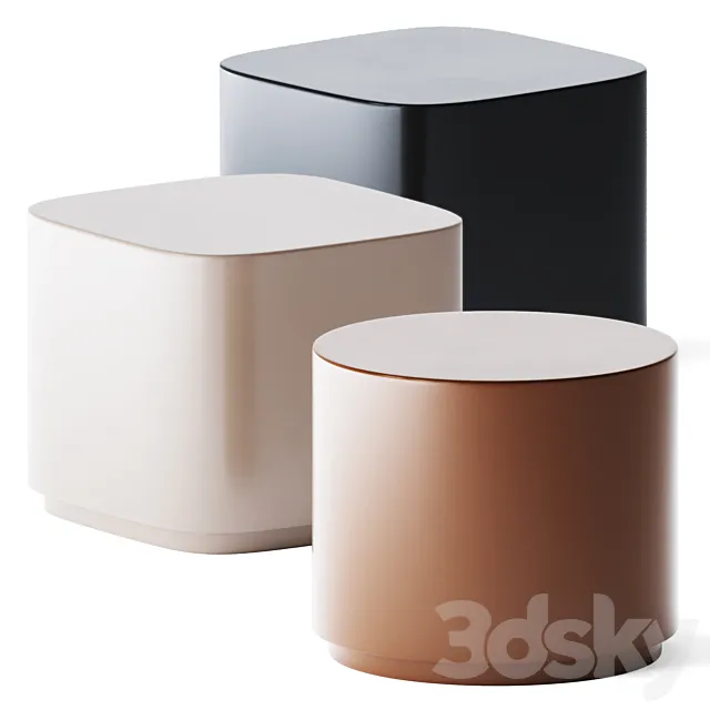 Bobo Coffee Tables by Meridiani 3D Model