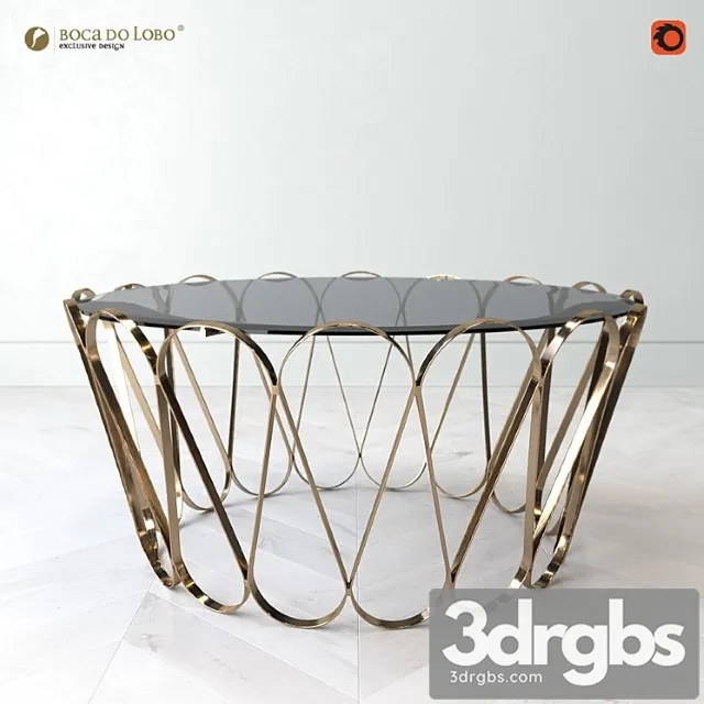 Boca do lobo aquarius center table 2 3D Model Free