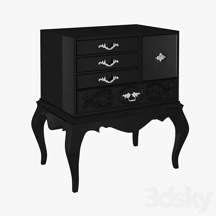 Boca do Lobo Brooklyn mini bar 3D Model Free