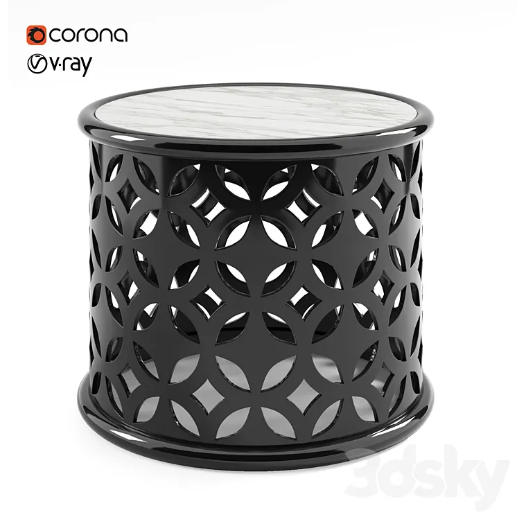 Boca do lobo side table 3D Model Free
