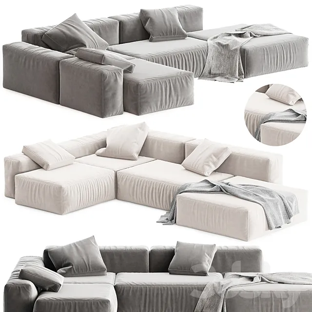 Boca Navi Sofa 3D Model