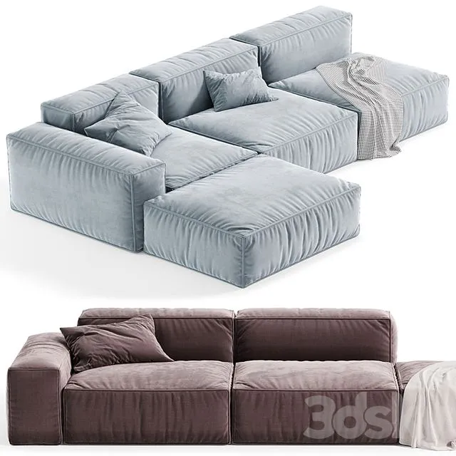 Boca Navi Sofa Set 04 By Boca 3D Model