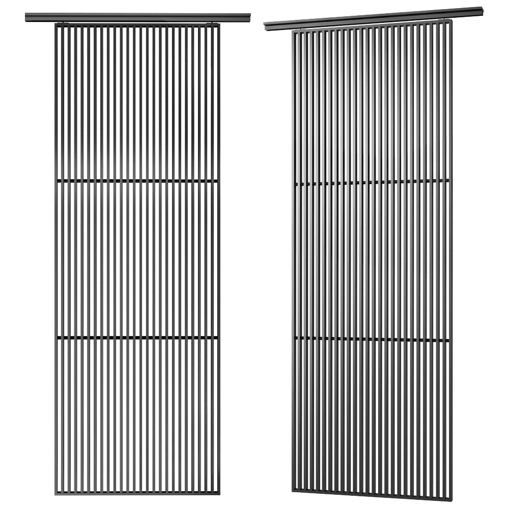 Boca Room - Slatted partitions Boca stripe 3D Model