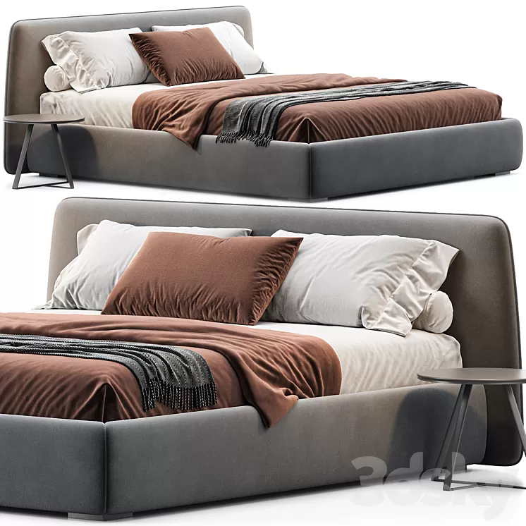 Boca silm bed 3D Model Free