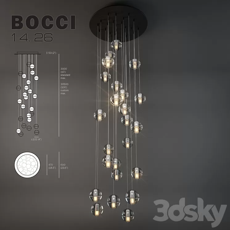Bocci lighting 14.26 3D Model