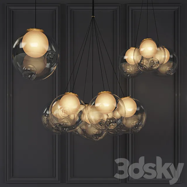 Bocci Pendant Lamp Set 3D Model