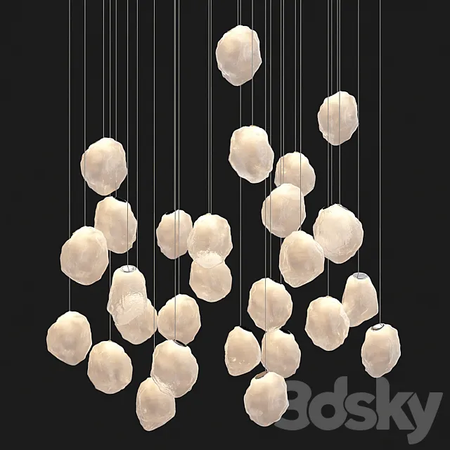 Bocci Random 7328V pendants 3D Model