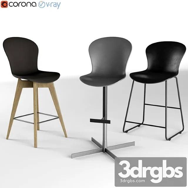 Boconcept adelaide bar chair 2 3D Model Free