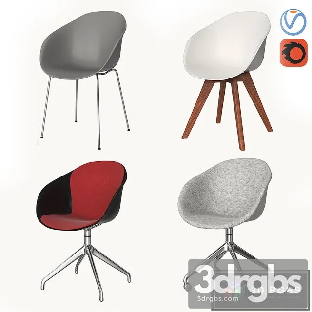 Boconcept Adelaide Chair 02 3D Model Free