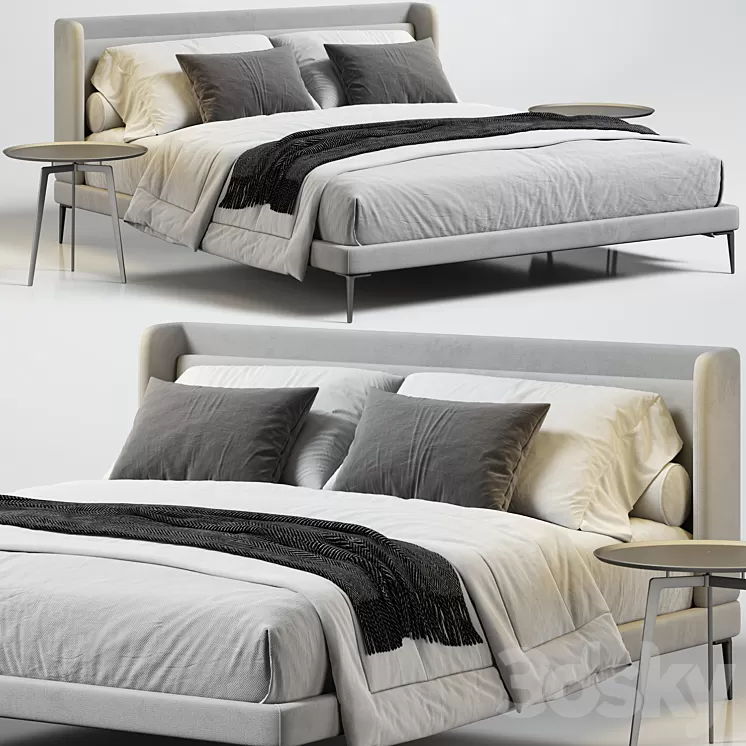 BoConcept Austin Bed 3D Model Free