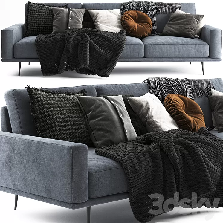 BoConcept Carlton Scandinavian Set 3D Model