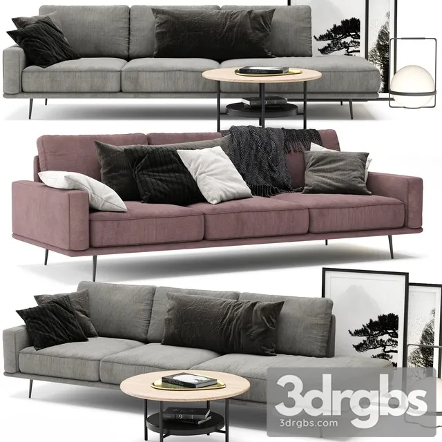 Boconcept Carlton Sofa 01 3D Model Free